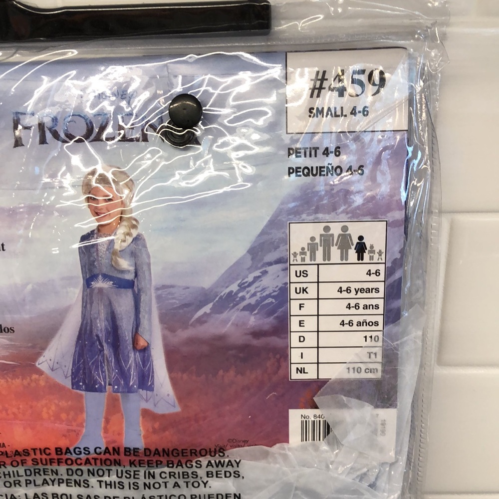 🚫SOLD🚫 🆕 disney frozen 2 elsa costume size small 4-6 - Picture 5 of 5